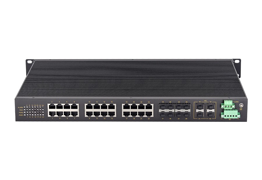 MISCOM8028GX-4XGF-8GC-16GT 28口三層萬兆網管型機架式工業以太網交換機